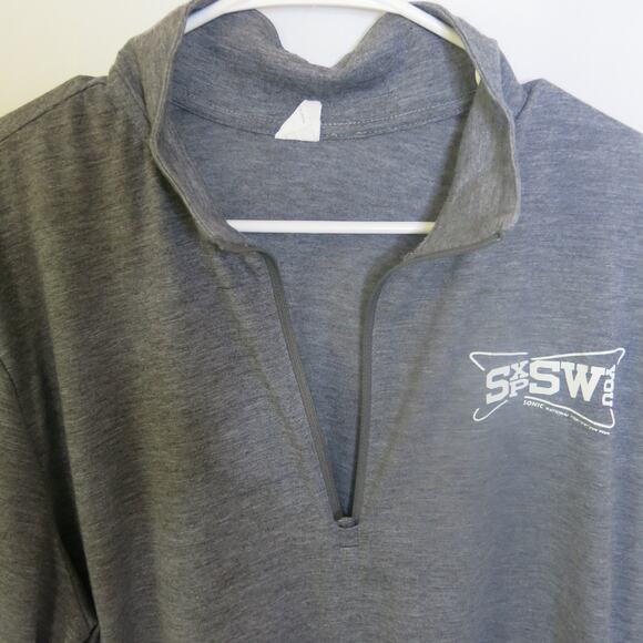 SONIC DRIVE IN National Convention Shirt Size L Long Sleeve 1/4 Zip Gray Casual - Picture 2 of 10